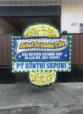 Papan Bunga Duka di Sumberagung